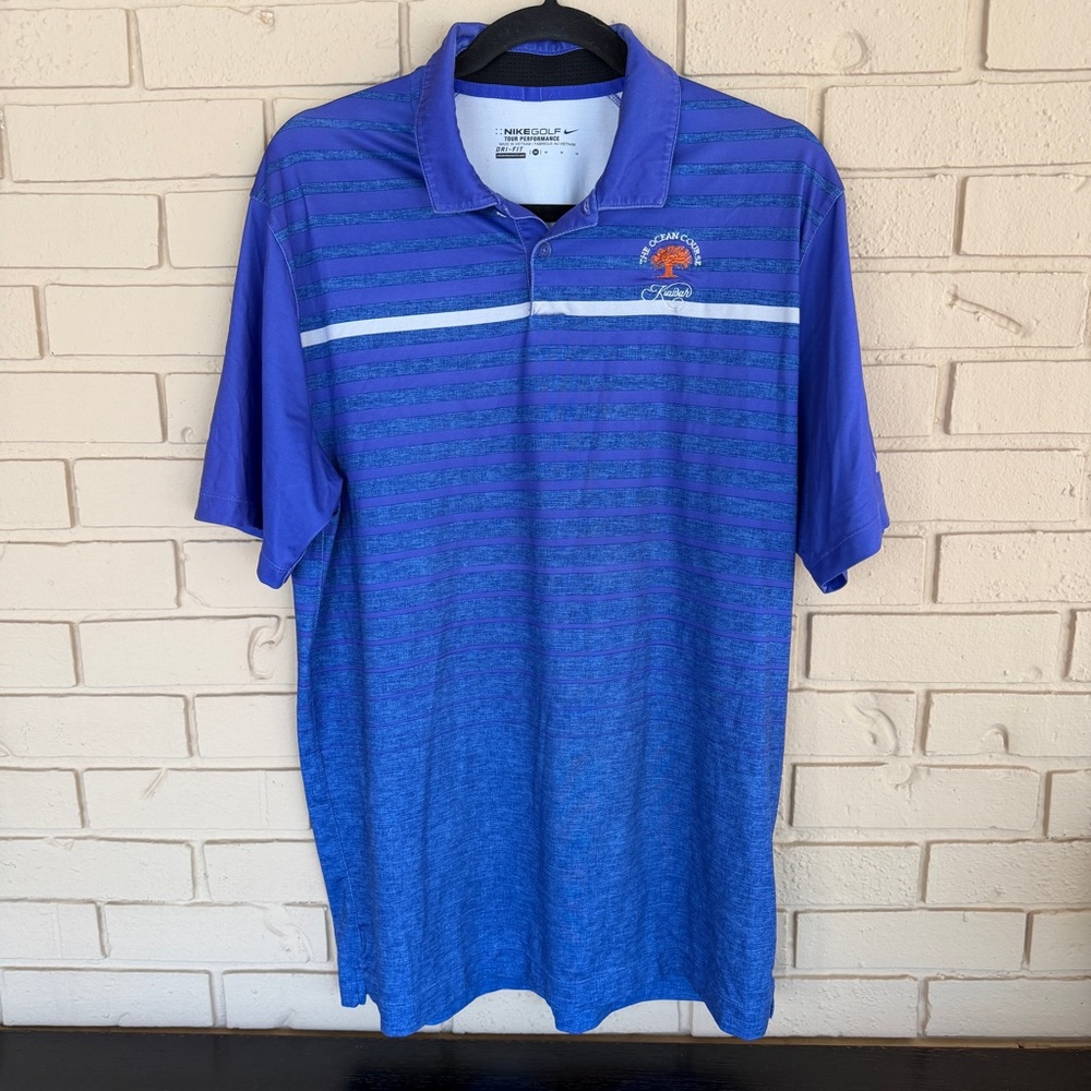 Nike Golf Tour Performance Kiawah Ocean Course Polo Men’s M Preppy Breathable